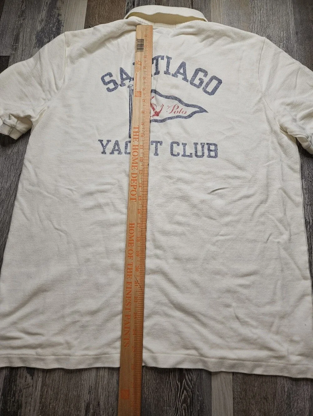 Polo Ralph Lauren Classic Fit Nautical Mesh Polo Shirt Med Santiago Yacht Club